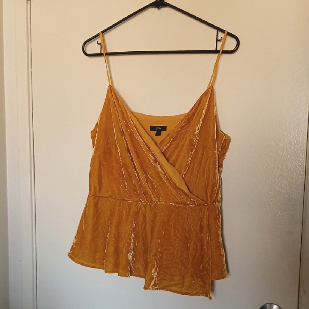 J Crew Velvet Top